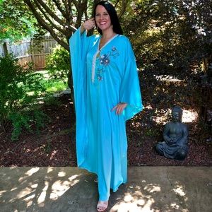 Dresses - Moroccan Caftan Swim Cover Up Resort Beach Wear Dresses - Moroccan Caftan Swim Cover Up Resort Beach Wear